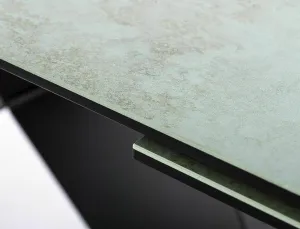 Signal Jedálenský rozkladací stôl Westin 160/240 cm keramika čierny/tyrkysový