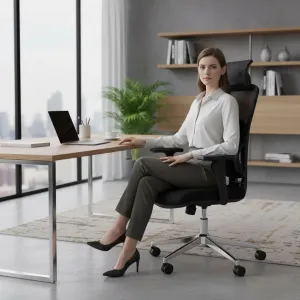 MODERNHOME Kancelářská židle Benny černá