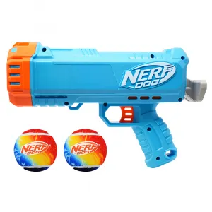 NERF DOG Darčeková sada – 30 cm kompaktný blaster a 2 ks tenisových loptičiek bez pískadla