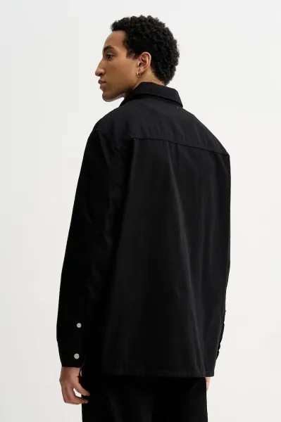 Košeľa Karl Lagerfeld Jeans Klj Reg Blocked Overshirt Washed Blue-Black