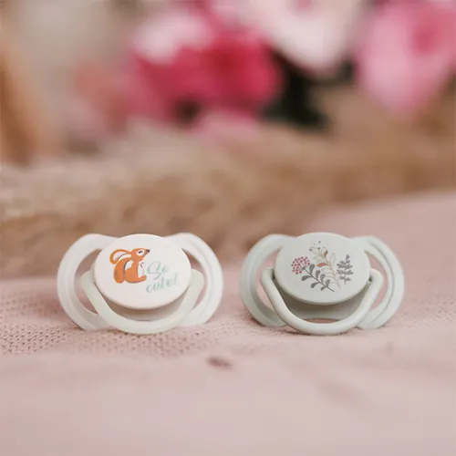 BABYONO Cumlíky silikónové symetrické 6-18m, 2 ks