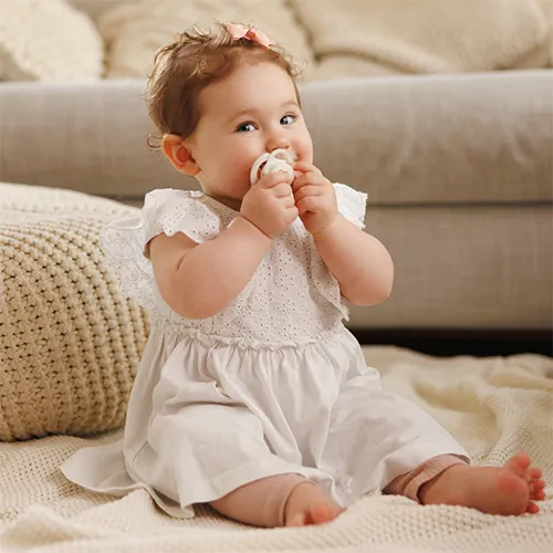 BABYONO Cumlíky silikónové symetrické 6-18m, 2 ks