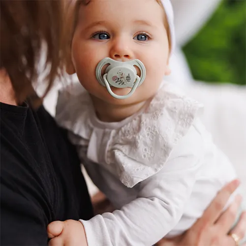 BABYONO Cumlíky silikónové symetrické 6-18m, 2 ks