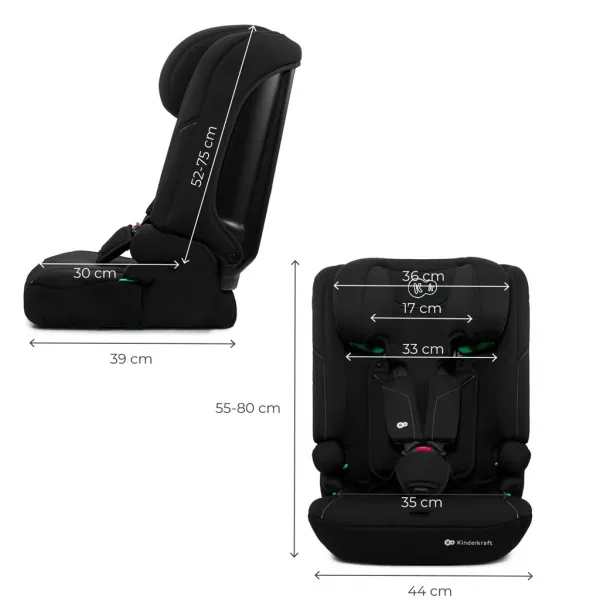 Autosedačka Kinderkraft I-Comfy i-Size Farba: Black