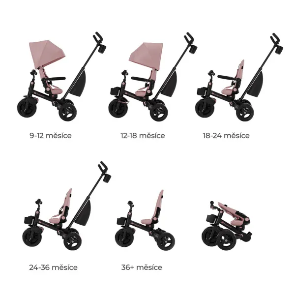 Trojkolka Kinderkraft Aveo 2 Plus Farba: Pink