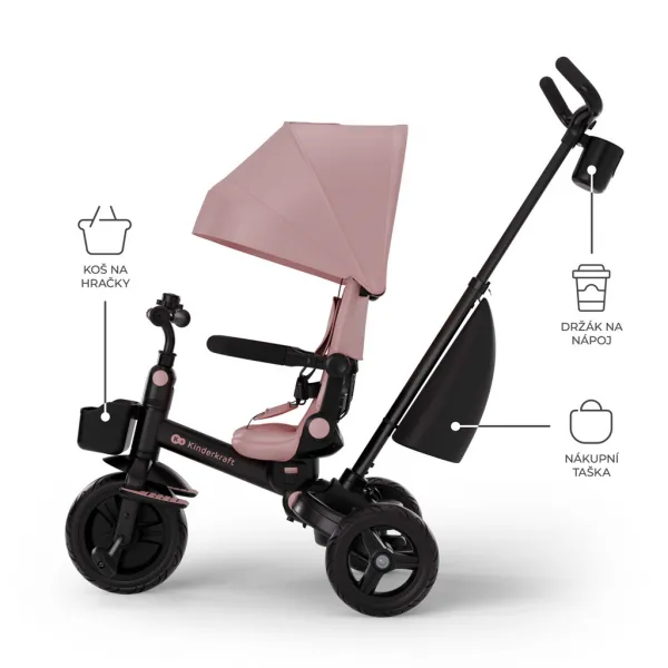 Trojkolka Kinderkraft Aveo 2 Plus Farba: Pink