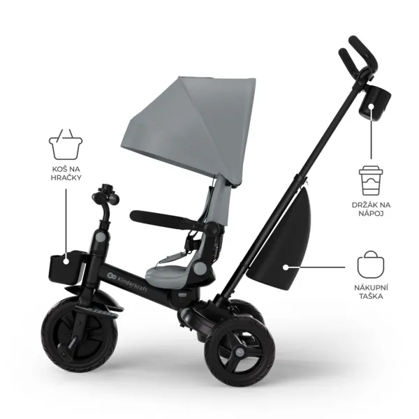 Trojkolka Kinderkraft Aveo 2 Plus Farba: Grey