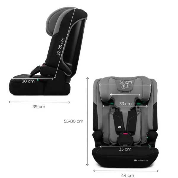 Autosedačka Kinderkraft I-Comfy i-Size Farba: Dark grey