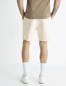 Celio Cotton Shorts Bonepsey - Mens