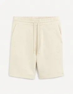 Celio Cotton Shorts Bonepsey - Mens