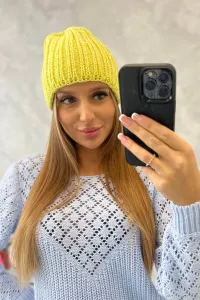 Dámska čiapka Rebeka K345 žltá
