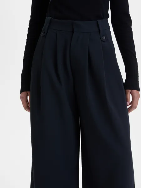 Čierne dámske široké nohavice ORSAY