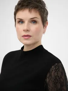 Čierne puzdrové šaty ORSAY
