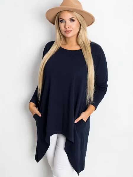 Blouse-RV-BZ-5031.06X-navy blue