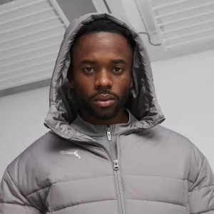 Puma TEAMFINAL BENCH JACKET Pánska zimná bunda, sivá, veľkosť