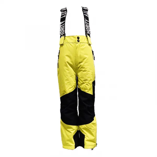 Juniorské lyžiarske nohavice AUTHORITY SP-SNOWTIME neon yellow