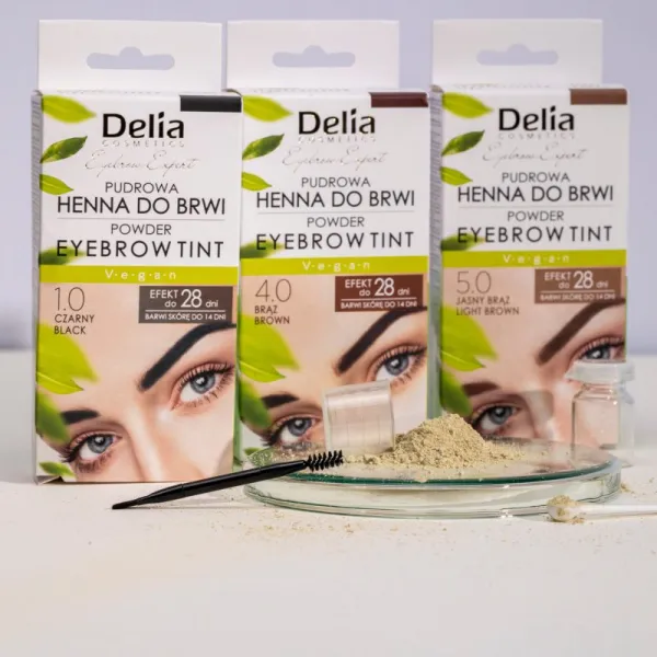 Delia Cosmetics Eyebrow Expert tónovacia farba na obočie odtieň 4.0 Brown 4 g