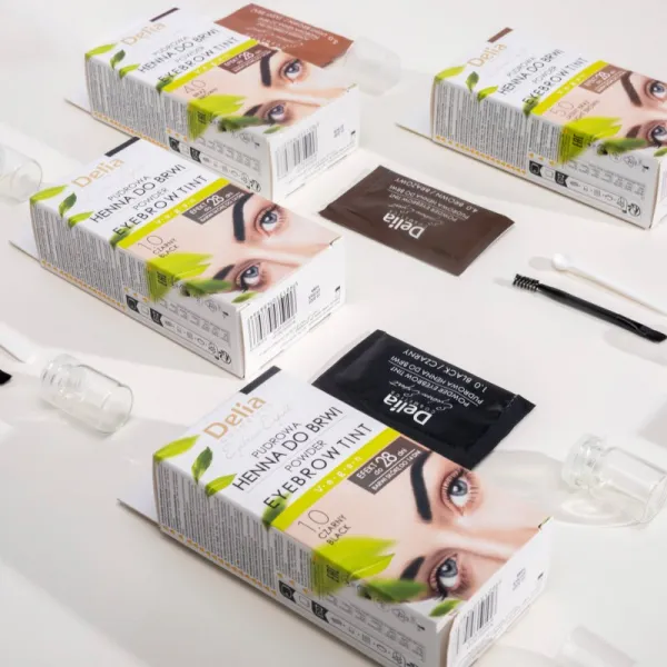 Delia Cosmetics Eyebrow Expert tónovacia farba na obočie odtieň 1.0 Black 4 g