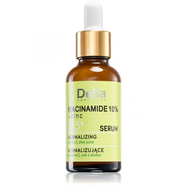 Delia Cosmetics Niacinamide 10% + zinc obnovujúce sérum na tvár, krk a dekolt 30 ml