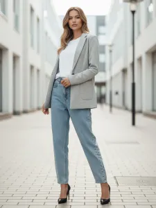 Dámska marynarka CLASSVENT jasnosivá