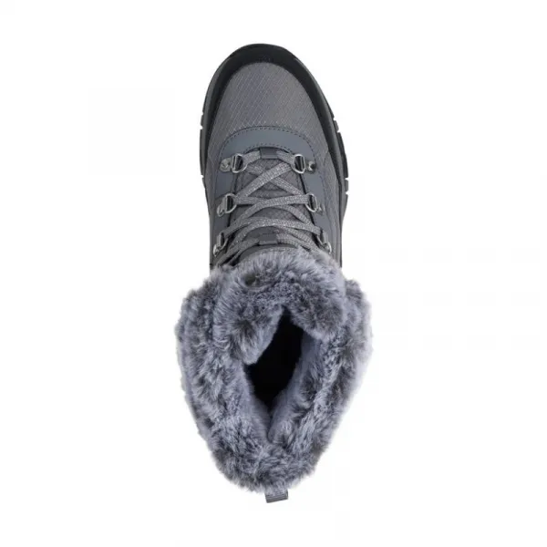 Dámske vysoké zimné topánky SKECHERS Trego Stormie WP W charcoal black