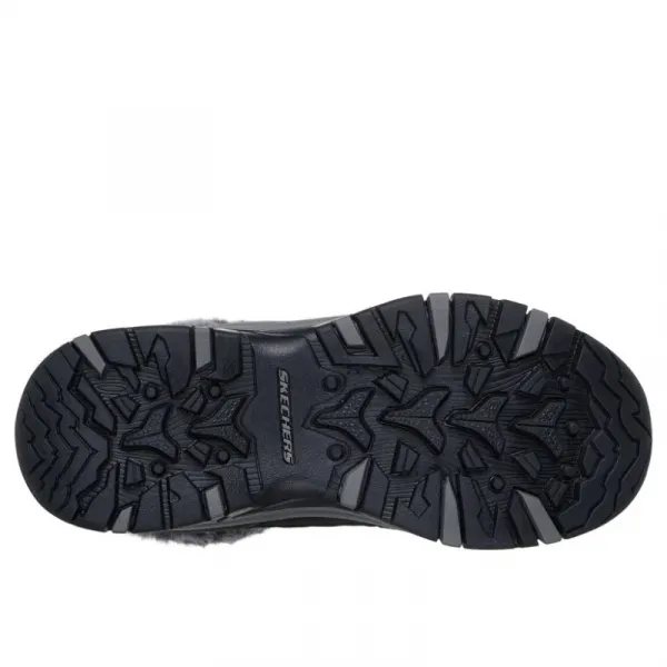 Dámske vysoké zimné topánky SKECHERS Trego Stormie WP W charcoal black