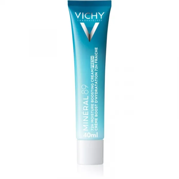 Vichy Minéral 89 72H Moisture Boosting Cream Fresh hydratačný krém na tvár s kyselinou hyalurónovou 40 ml
