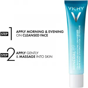 Vichy Minéral 89 72H Moisture Boosting Cream Fresh hydratačný krém na tvár s kyselinou hyalurónovou 40 ml