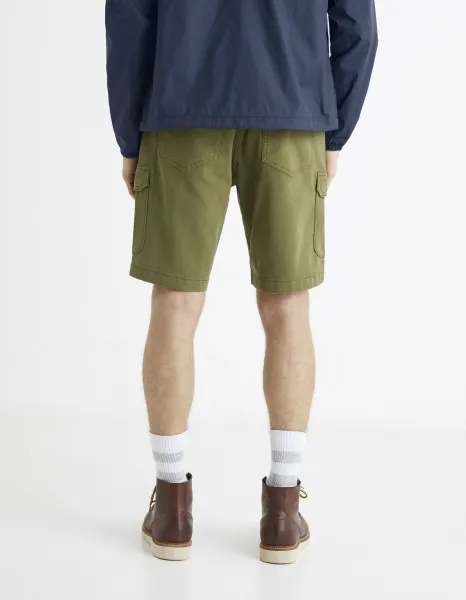 Celio Cotton Cargo Shorts Bolookbm - Mens