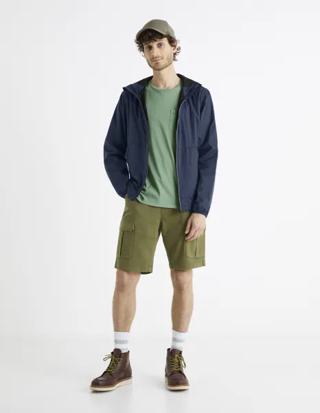 Celio Cotton Cargo Shorts Bolookbm - Mens