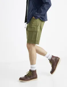 Celio Cotton Cargo Shorts Bolookbm - Mens