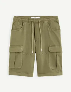 Celio Cotton Cargo Shorts Bolookbm - Mens