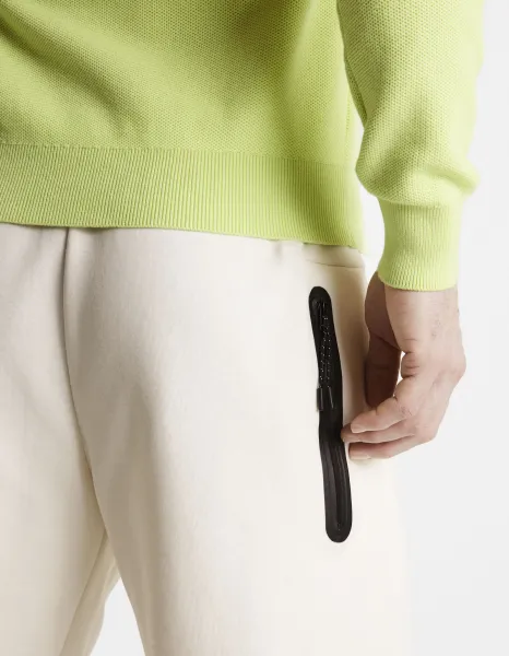 Krémové pánske teplákové kraťasy Celio Donewshort