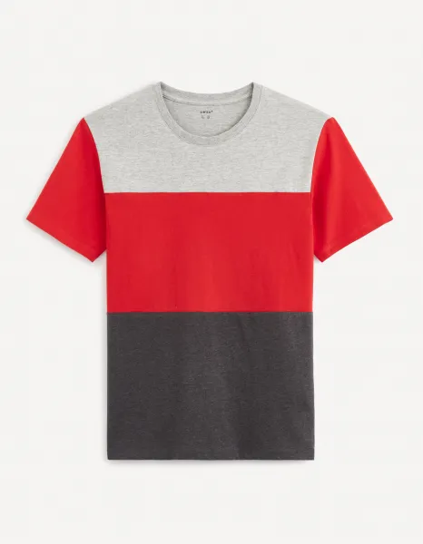 Celio Vetrois T-shirt with stripes - Men's