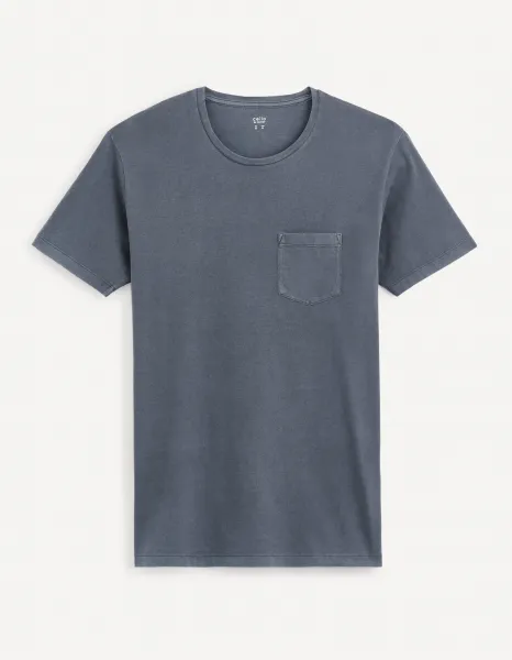 Celio Cotton T-Shirt Bewash with Pocket - Men's