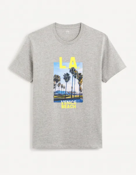 Celio Cesouth L.A. Cotton T-Shirt - Men's