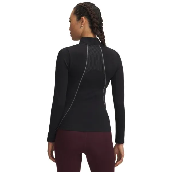 Under Armour VANISH SEAMLESS 1/4 ZIP Dámske tričko s dlhým rukávom, čierna, veľkosť M