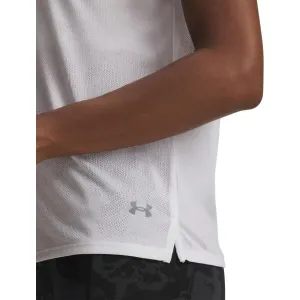 Under Armour LAUNCH JACQUARD Dámske tričko, biela, veľkosť M