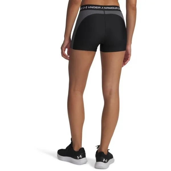 Under Armour HEATGEAR RIB SHORTY Dámske krátke nohavice, čierna, veľkosť