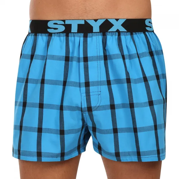 10PACK pánske trenky Styx športová guma viacfarebné (10B0106) M, trenírky