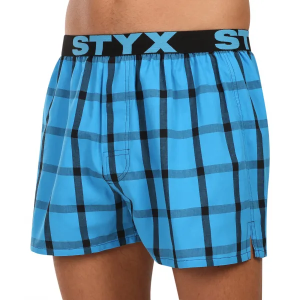 10PACK pánske trenky Styx športová guma viacfarebné (10B0106) M, trenírky