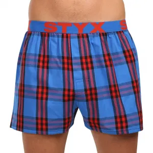 10PACK pánske trenky Styx športová guma viacfarebné (10B0106) M, trenírky