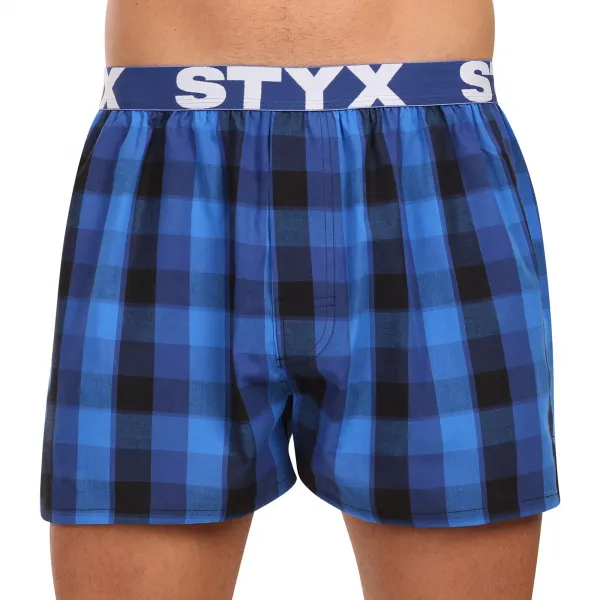 10PACK pánske trenky Styx športová guma viacfarebné (10B0106) M, trenírky
