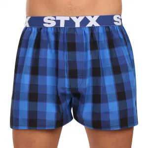 10PACK pánske trenky Styx športová guma viacfarebné (10B0106) M, trenírky