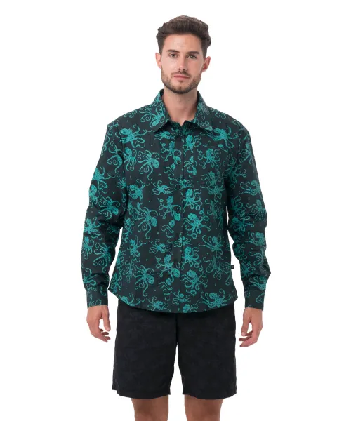 Pánska košile 69SLAM ETHNIC OCTO LONG (MSLOCT-GR) M