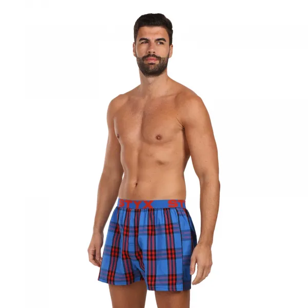 Pánske trenky Styx športová guma viacfarebné (B0102) M, trenírky