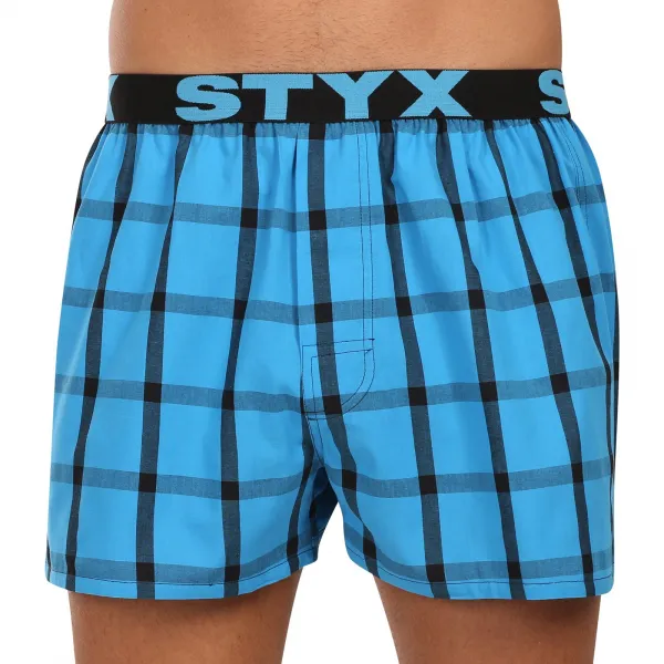 3PACK pánske trenky Styx športová guma viacfarebné (3B010106) M, trenírky