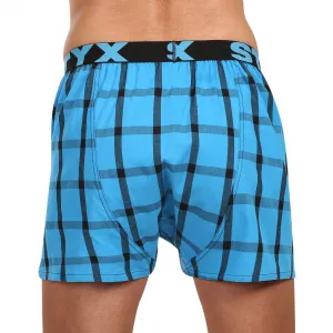 3PACK pánske trenky Styx športová guma viacfarebné (3B010106) M, trenírky