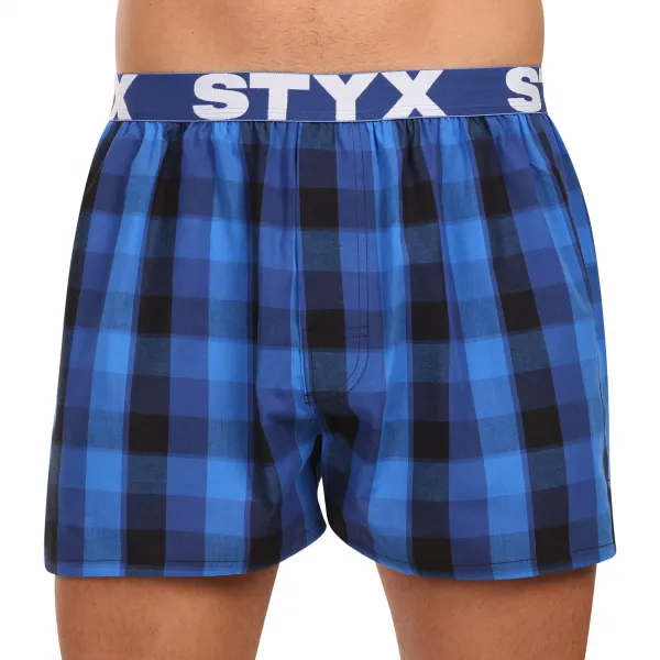 3PACK pánske trenky Styx športová guma viacfarebné (3B010106) M, trenírky