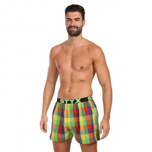 Pánske trenky Styx športová guma viacfarebné (B0105) M, trenírky